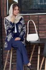 مانتو لینن سوزندوزی ستاره - Image 8