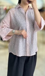 شومیز پلنگی نگینی - Image 6